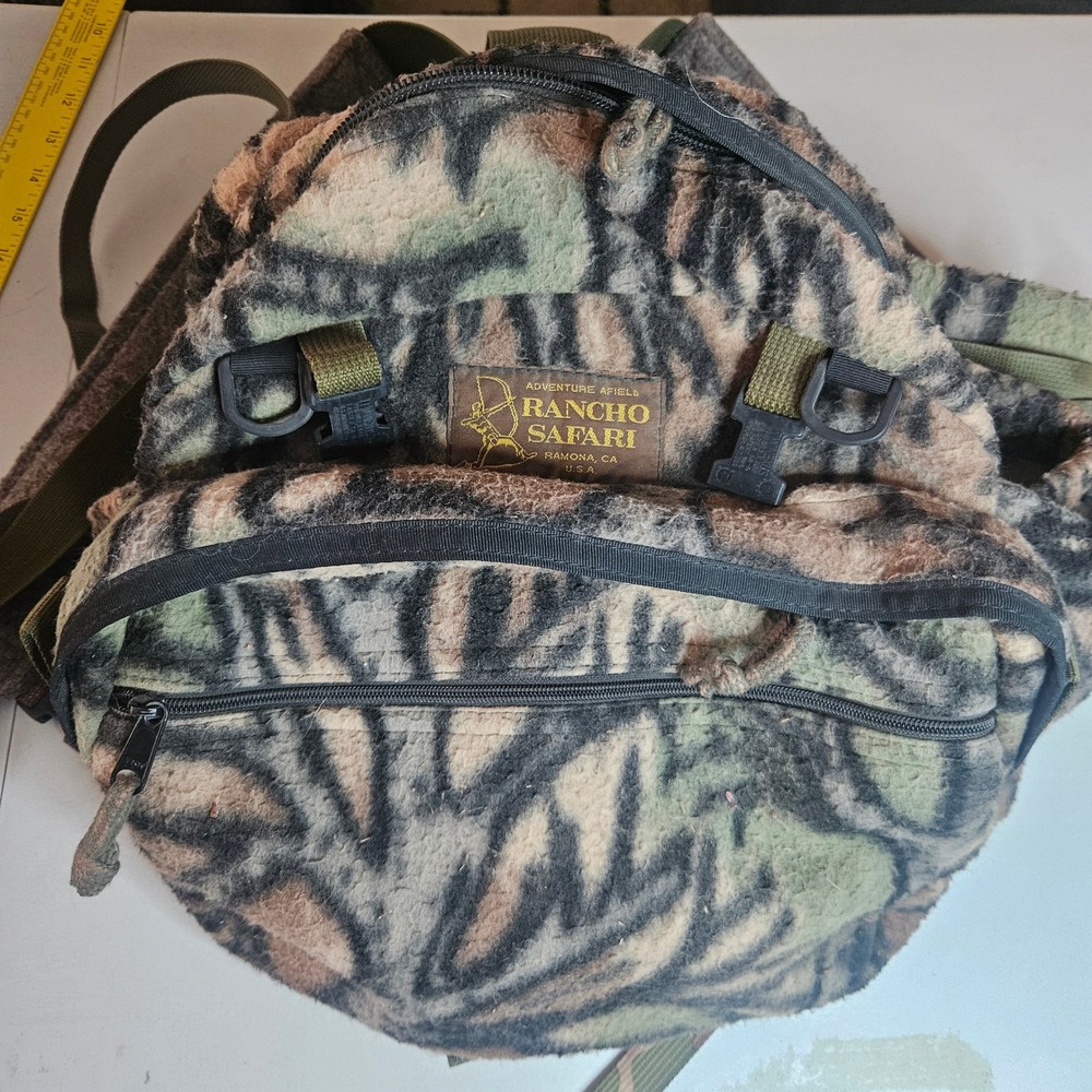 Rancho Safari Shaggie Fleece Camo Hunting Backpack Bowhunting USA Made Pack